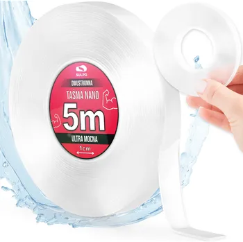 Lepicí páska NANO oboustranná páska DLOUHÁ 5 m x 1 cm VELMI tenká ODOLNÁ