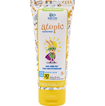 Přípravek na opalování Babyton Opalovací krém pro děti SPF 30 ATOPIC (100 ml) - s přírodním minerálním filtrem