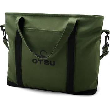Otsu - army zelená tote taška na zip - Otsu