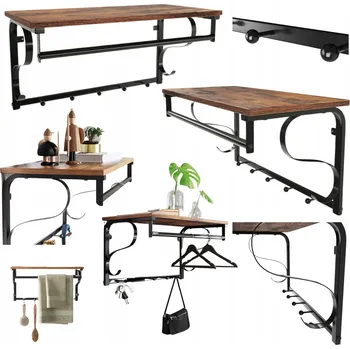 Věšák Šatní ramínko z dřevotřísky Vasagle, odstíny hnědé