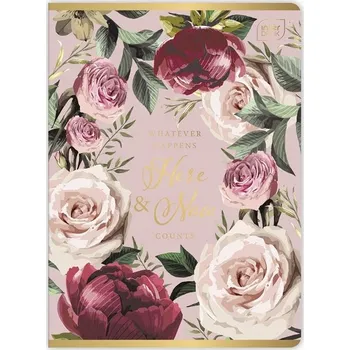 Sešit Sešit A5 / 60 Čtvereček metalický Savage Garden Flowers Interdruk