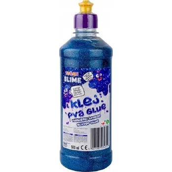 Průmyslové lepidlo Modré třpytivé lepidlo na SLIME PVA 500ml Tuban - Vysoce účinné a kvalitní lepidlo