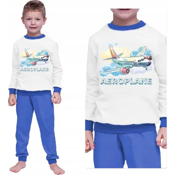 Chlapecké oblečení CHLAPECKÉ PYŽAMO BAVLNA 100% PRO DĚTI DLOUHÝ RUKÁV POLSKÉ PYŽAMO 122