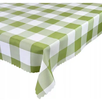 ubrus Ubrus Odolný Skvrnám Dekorativní Alice Kostkovaný Zelený 130x200 cm