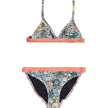 Dámské plavky plavky Roxy Marine Bloom Tri Bra Set - MCG6/Powder Puff Flower Party Girl 10 let