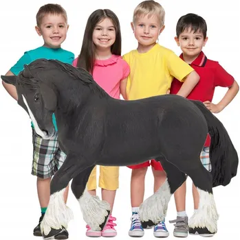 Figurky ZVÍŘAT PAPO Hřebec Shire do SBÍRKY Hračky KONĚ Poníci FIGURKY