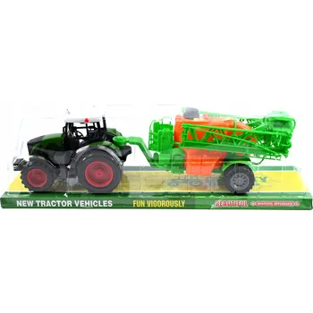 autíčko TRAKTOR S POSTŘIKOVAČEM PŘÍVĚS ZEMĚDĚLSKÝ TRAKTOR STROJ RŮZNÉ BARVY