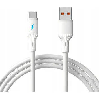 Datový kabel Kabel Akyga USB - USB typ C 1,8 m bílý