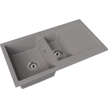 Granitový dřez Granitový dřez ATENA ŠEDÁ 90 x 50,5 x 20cm