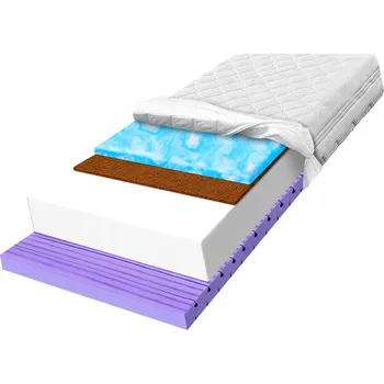 Matrace Pěnová Matrace 80x190 s kokosem, 7zónová redukce vibrací H2 20cm