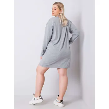 Dámské šaty Šaty RV SK 6321.93 šedá XL