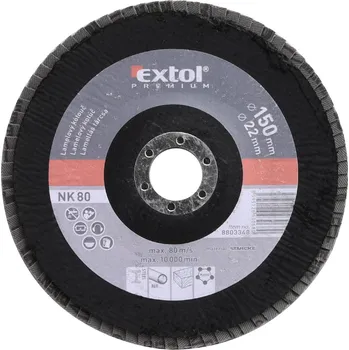 Brusný kotouč EXTOL PREMIUM Kotouč lamelový šikmý korundový, P80, 150 mm 8803348