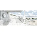 Obraz na plátně Dům na pláži, 30 × 95 cm OB-02610