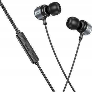 Sluchátka Borofone Sluchátka BM93 Platinum s mikrofonem, šedá