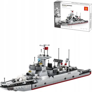 ostatní stavebnice Stavební Stavebnice Wange 3518 - torpédoborec typu 052D, 376 dílků