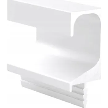 Nábytkové kování Nábytková úchytka zapuštěný C bílý 1m