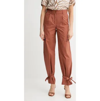 Dámské kalhoty Bavlněné kalhoty Marciano by Guess PAT dámské, oranžová barva, high waist, 5GGB20 7315A 5GGB20.7315A 28X, vel. 40