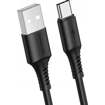 Datový kabel Kabel Borofone USB - USB typ C 1 m černý