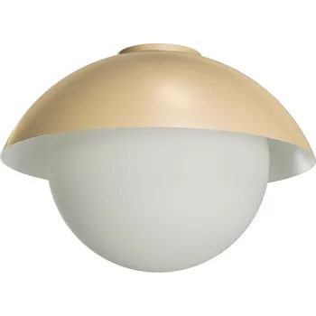 OSMONT LUK40009 LUKIDA 3 stropní/nástěnné skleněné svítidlo Golden Beach / bílá IP65 40W E27