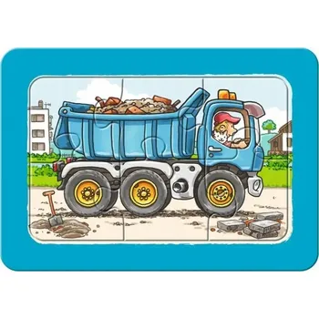 puzzle pro nejmenší PUZZLE pro 4leté děti 3x6 Traktor Bagr SADA Ideální Pěkné