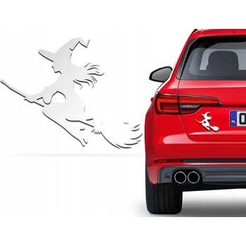 Vtipná reflexní nálepka na auto pro manželku, přítelkyni - CZAROWNICA