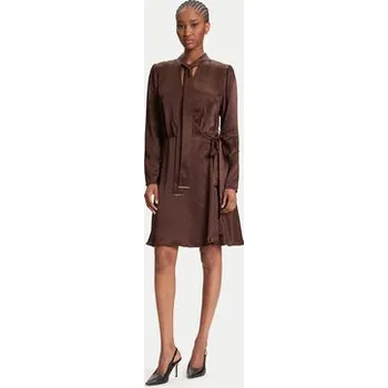 Dámské šaty Marciano Guess Každodenní šaty 5YGK28 7350A Hnědá Regular Fit 40