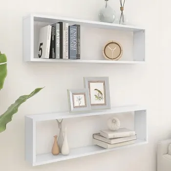 police Police z dřevotřísky 100 x 15 cm bílá