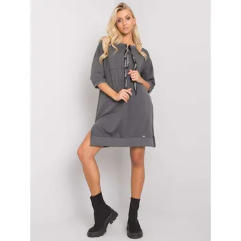 Dámské šaty Šaty RV SK 6273.47P tmavě šedá S/M