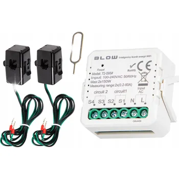IP kamera Řídicí jednotka Blow Inteligentní dvoukanálový elektroměr s WiFi