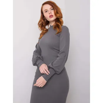 Dámské šaty Šaty RV SK 5960.07 tmavě šedá S