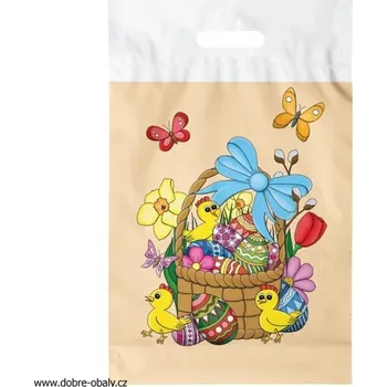 Velikonoční taška s průhmatem L vzor 13 - Velikonoční taška s pr