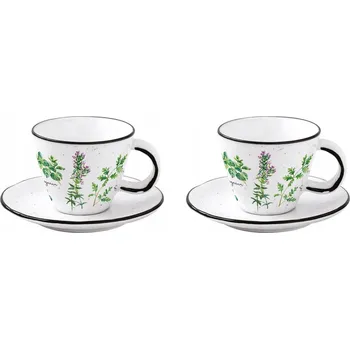 Sada šálků na espresso Herbarium Easy Life
