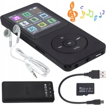 MP3 přehrávač Bedee, černý, 16 GB