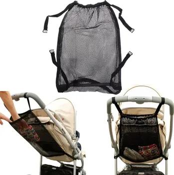 SÍŤOVÁ TAŠKA DO KOČÁRKU ORGANIZÉR VELKÁ NASTAVITELNÁ
