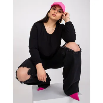 Dámská košile Halenka RV BZ 6332.53P černá 3XL