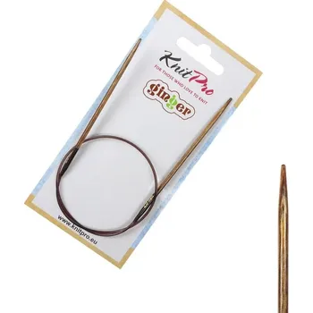 Jehlice Dřevěné jehlice Ginger Knitpro 40 cm 2,5 mm