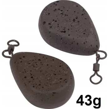 Závaží na kapra Pole Position s obratlíkem hruška 43g