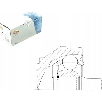 Posilovač řízení LOBRO SADA KLOUBU HNACÍHO HŘÍDELE LOB, 303409