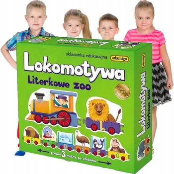 Obraz PÍSMENKA ČÍSLICE pro Děti Lokomotiva Písmena ZOO