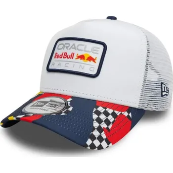 Módní doplněk Síťovaná kšiltovka Oracle Red Bull Racing bílá RACING