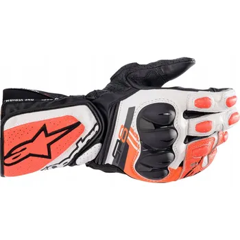 Moto rukavice MOTOCYKLOVÉ RUKAVICE ALPINESTARS SP-8 V3 ČERNO/BÍLO/ČERVENÉ 3XL