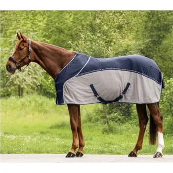 Deka pro koně Deka síťovaná WALDHAUSEN Cooler Fly-Summer night blue/grey 165cm