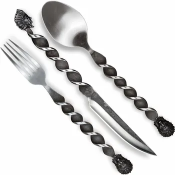 Příbor Stylový kovaný příbor Dellinger Indian Summer - šedý