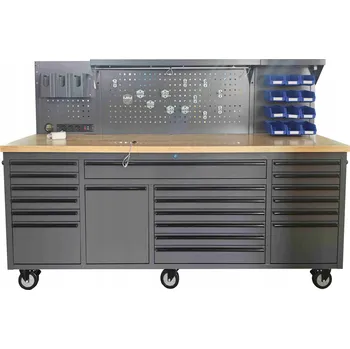 DÍLENSKÝ STOLEK / VOZÍK NA 6 KOLEČKÁCH SEJFTI ALFA-21 ŠEDÝ RAL7024 DO DÍLNY / GARÁŽE