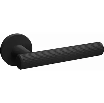 Dveřní kování NOMET LUXURY klika AVANTI černá hluboká matná P61 rozeta kulatá