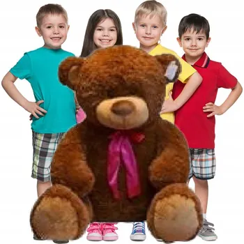 plyšák Velký MEDVĚD Norbert Hnědý 75cm Plyšové Hračky