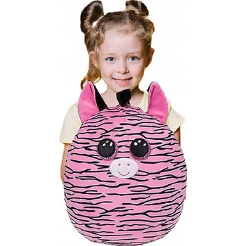 plyšák TY Plyšová Hračka Squish-a-Boos Zoey Růžová Zebra 22 cm