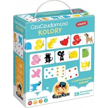 Desková hra Hra pro 5leté Děti Vzdělávací Domino Barvy ZÁBAVA