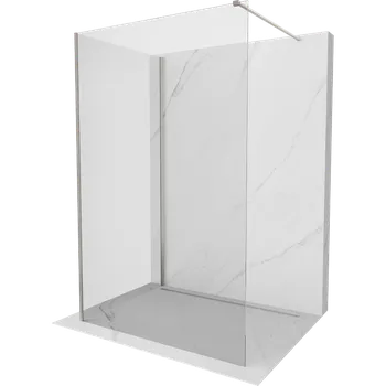 Mexen Kioto sprchová stěna Walk-in 105 x 100 cm, transparentní, kartáčovaný nikl - 800-105-212-97-00-100 Sprchové stěny