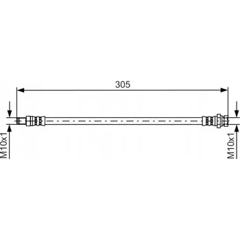 Brzdová hadice Bosch 1 987 481 442 Brzdová hadice